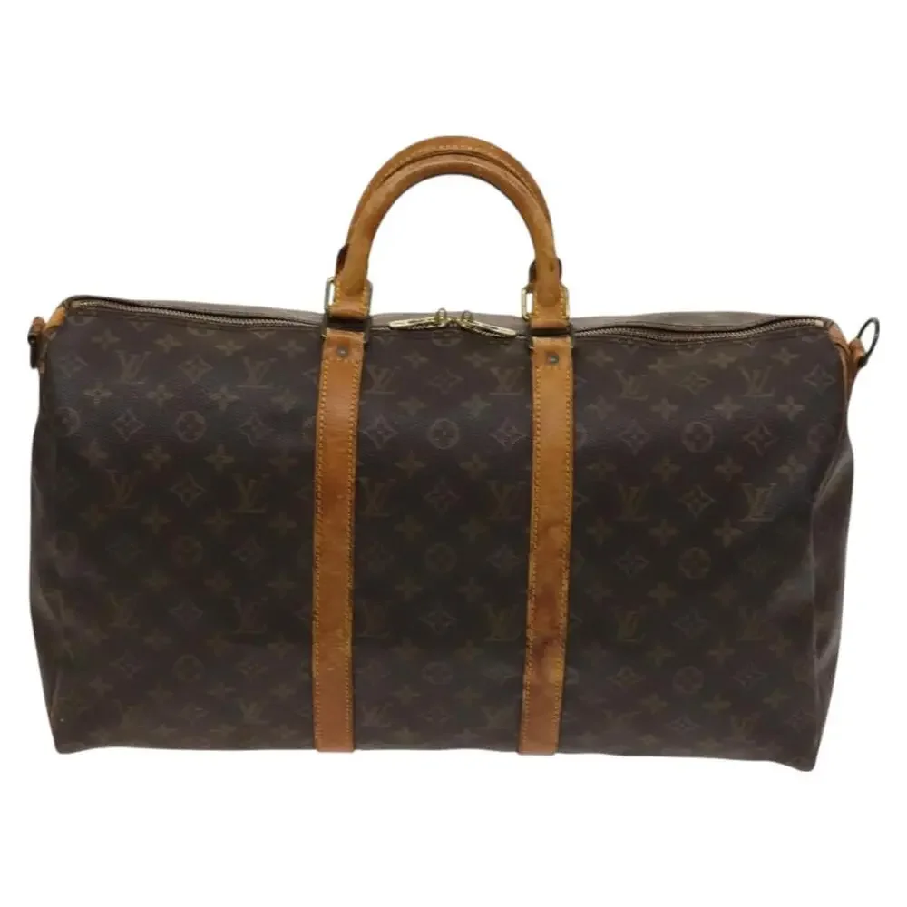 LOUIS VUITTON Monogram Keepall Bandouliere 50 Boston Bag M41416